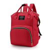 Canvas Baby Diaper Bag with Thermal Bottle Pockets & Hanging Design