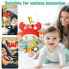 Baby Crib Hanging Rattle Teether Toy with Music & Chewable Charm