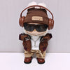 Retro Leather Jacket for 15/17cm Labubu Dolls