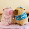 Capybara Plush Toy with Duck Swim Ring – Kawaii Stuffed Animal