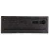Black portable electric keyboard piano with a microphone for kids