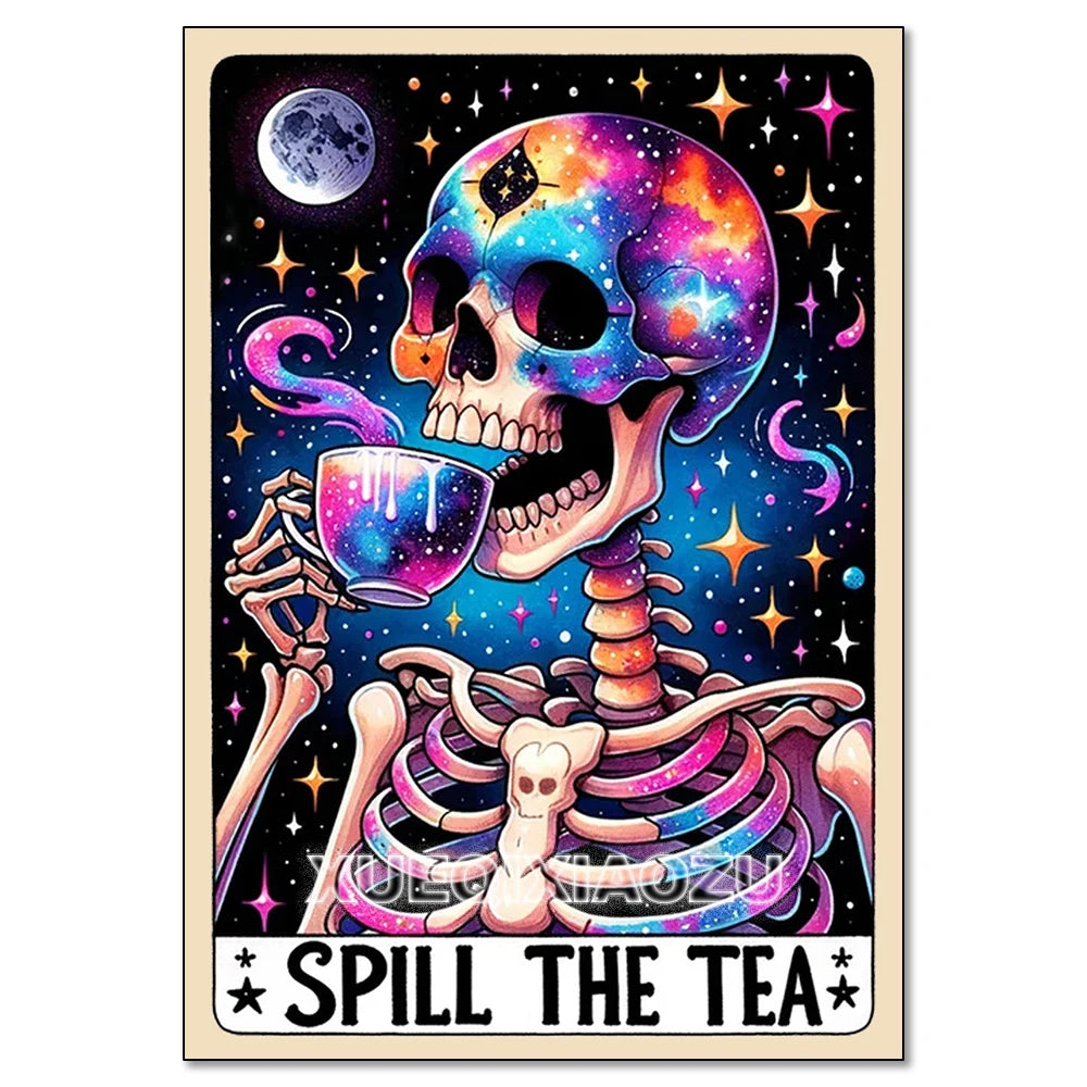 Witch Tarot Diamond Painting Kit - DIY Full Drill Craft for Home Decor