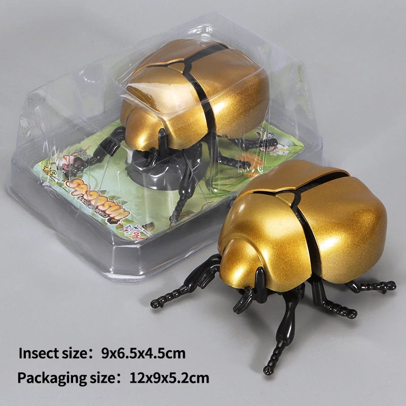 A set of wind-up insect toys including a ladybug, bee, and beetle packaged in clear plastic.
