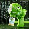 Dinosaur Bubble Gun with LED Lights – Automatic Bubble Blower for Kids