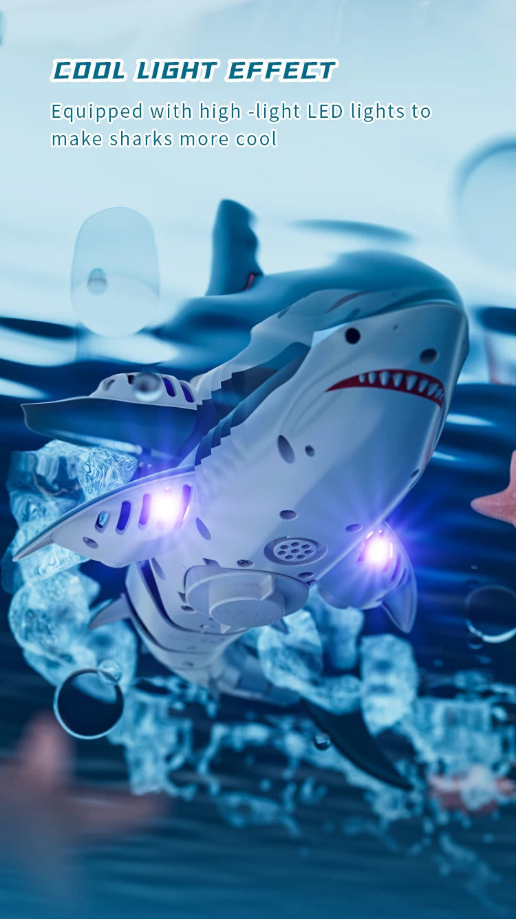 Realistic Remote Control Shark Toy with Rechargeable Battery