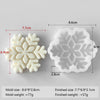 White silicone mold for making snowflakes used for candles, soap, and wax melts