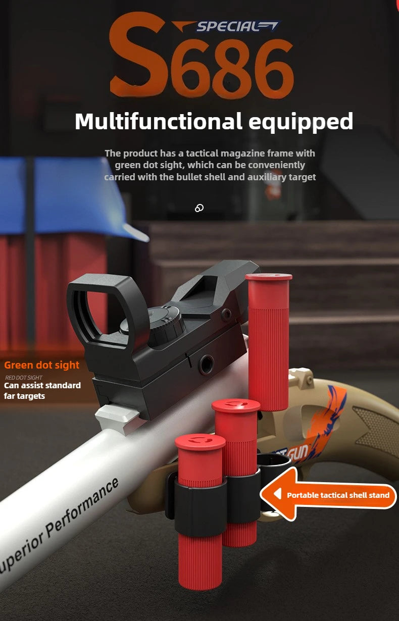 Shell-Ejecting Toy Pistol with Realistic Action
