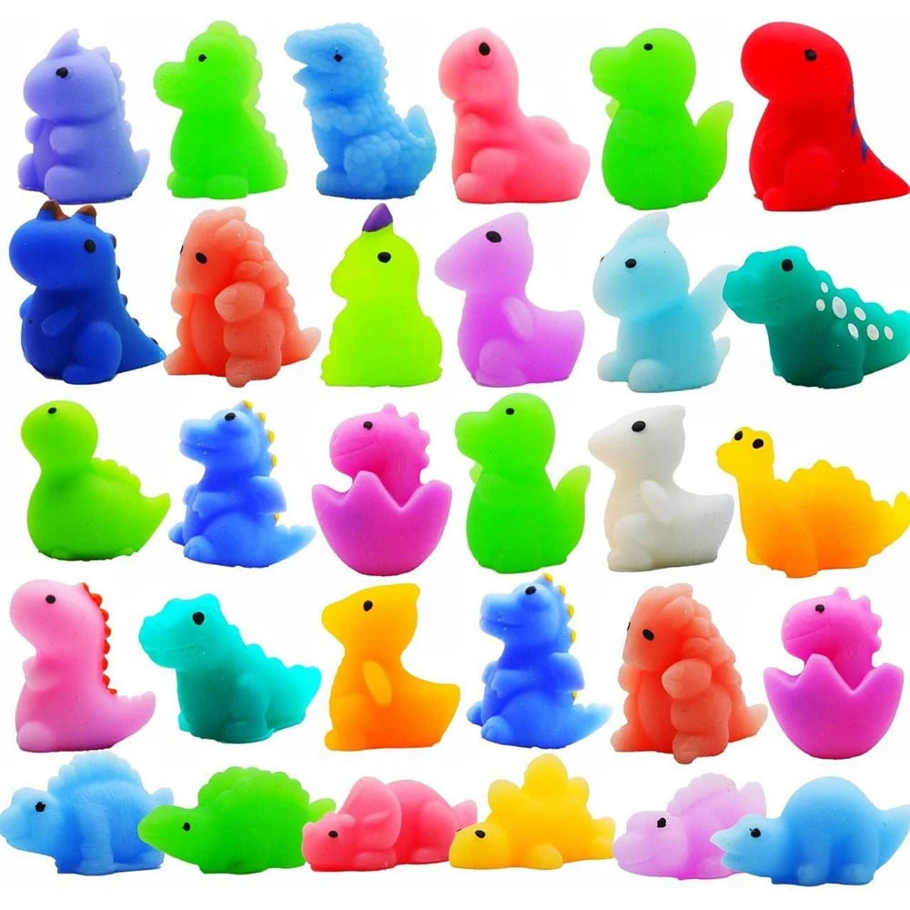 Kawaii Mochi Squishy Toys - Mini Dinosaur & Animal Stress Relief Fidgets