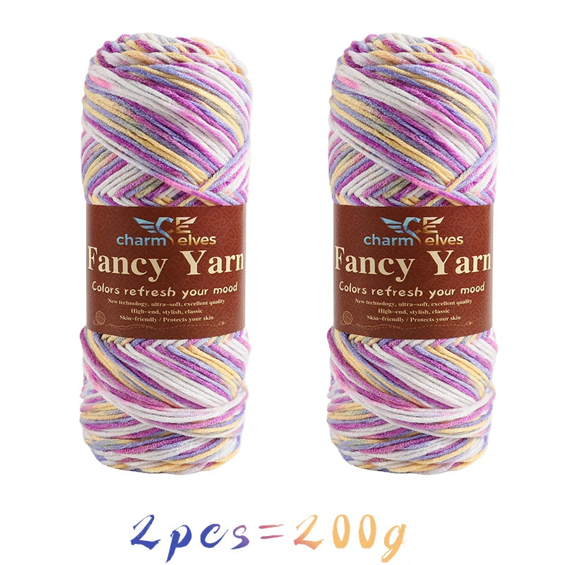 Soft Gradient Acrylic Yarn - 200g per Ball