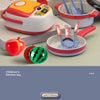 Kids Pretend Play Kitchen Set with Pots and Accessories