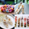 Clear UV resin glue for jewelry making featuring various floral and natural elements.