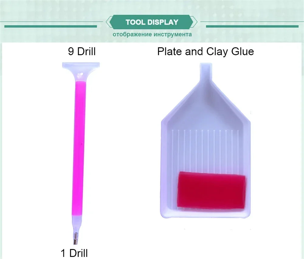 Cartoon Girl Portrait 5D Diamond Painting Kit