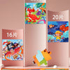 A set of three difficulty levels of magnetic puzzle books featuring vehicle, ocean, and dinosaur themes.
