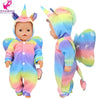 Doll Outfit Set with Hat for 17-43 cm Baby Dolls