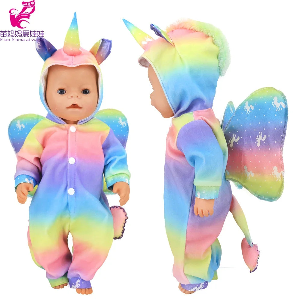 Doll Outfit Set with Hat for 17-43 cm Baby Dolls