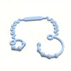 Pacifier anti-chute en silicone bleu clair avec une texture pour la succion
