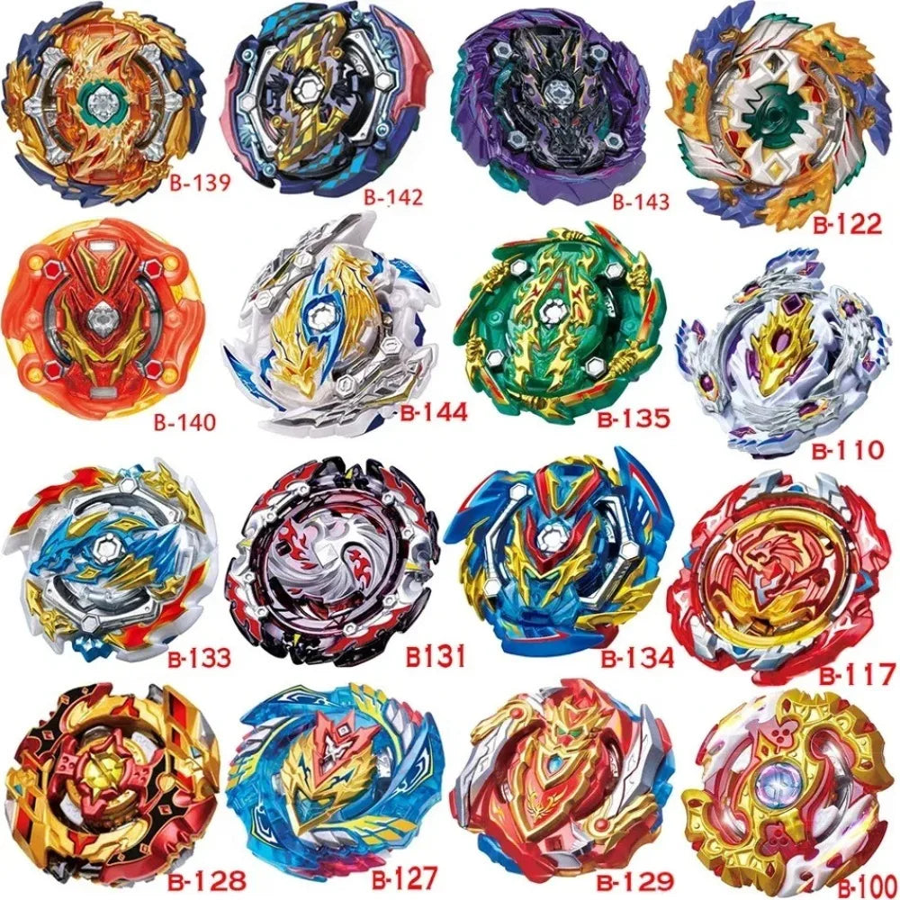 Eine Sammlung verschiedener rotierender Metallgyroscope-Spielzeuge in verschiedenen Farben und Designs.