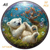 Wooden Animal Jigsaw Puzzle for Kids and Adults