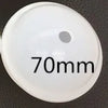 A white silicone mold with the measurement 70mm printed on it.