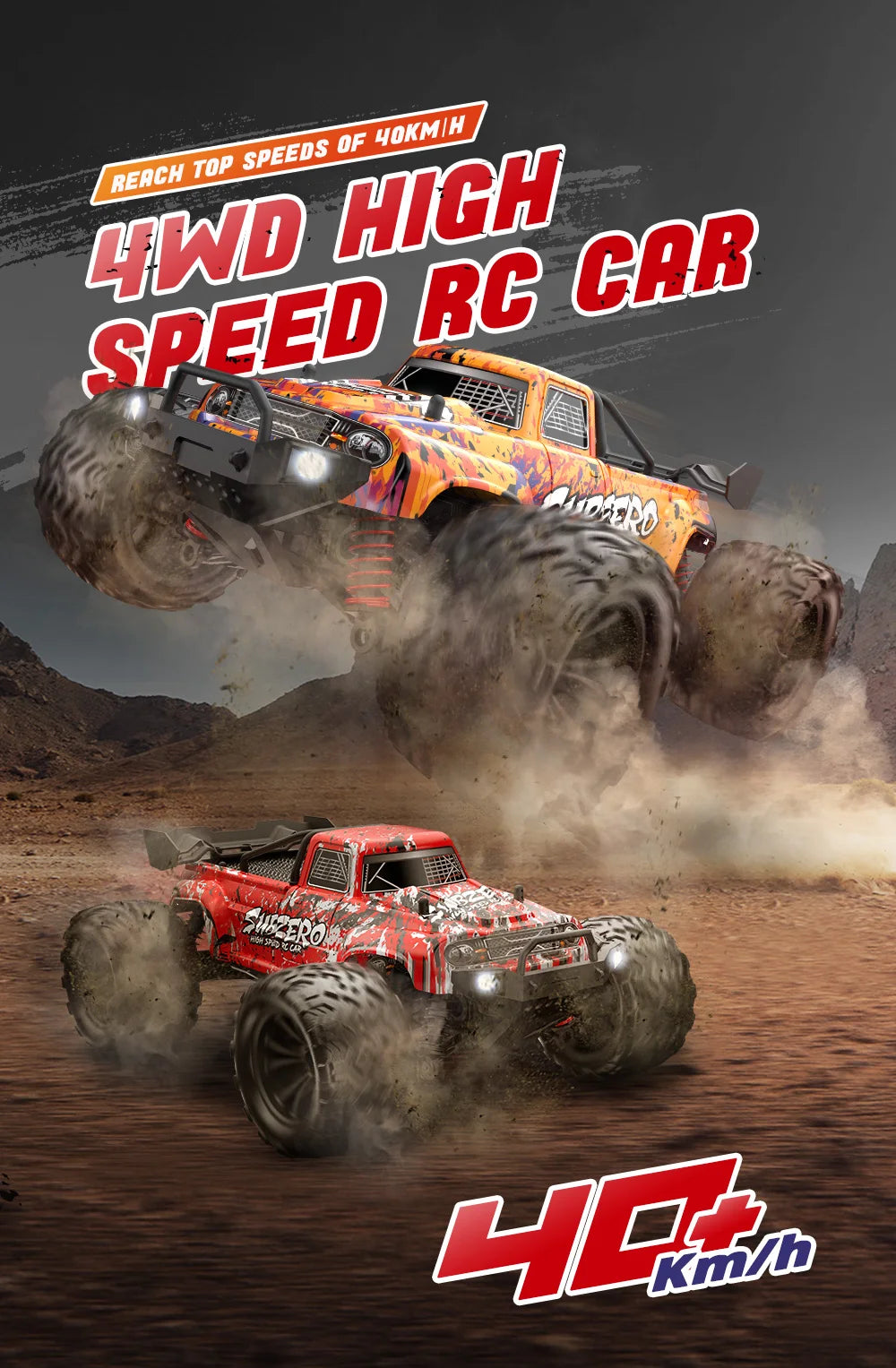1:16 Scale Remote Control Off-Road Monster Truck