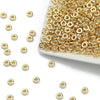 Rose Gold Plated Flat Round Spacer Beads for Jewelry Making