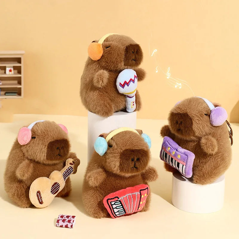 Kawaii Capybara Plush Keychain Charm