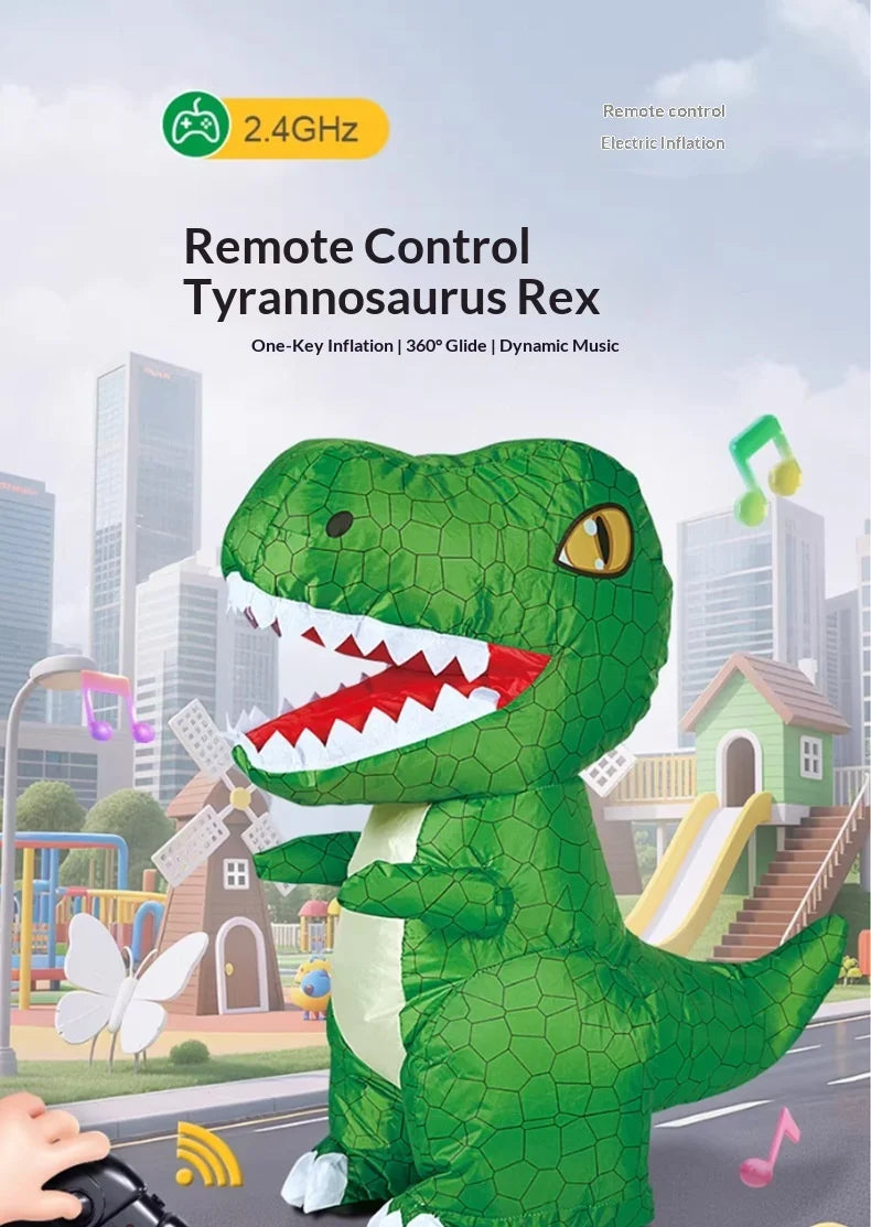 Remote Control Walking Dinosaur Toy with Light and Sound
