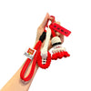 Crochet Badminton Keychain - Cute Knitted Sports Bag Charm