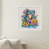 Wooden Jigsaw Puzzle - Frog & Flowers Design