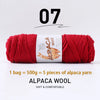 Luxurious Alpaca Wool Blend Yarn — 500g Thick Knitting Yarn