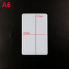 A white silicone mold for an epoxy resin notebook cover, showing dimensions of 17.5cm and 10.6cm.