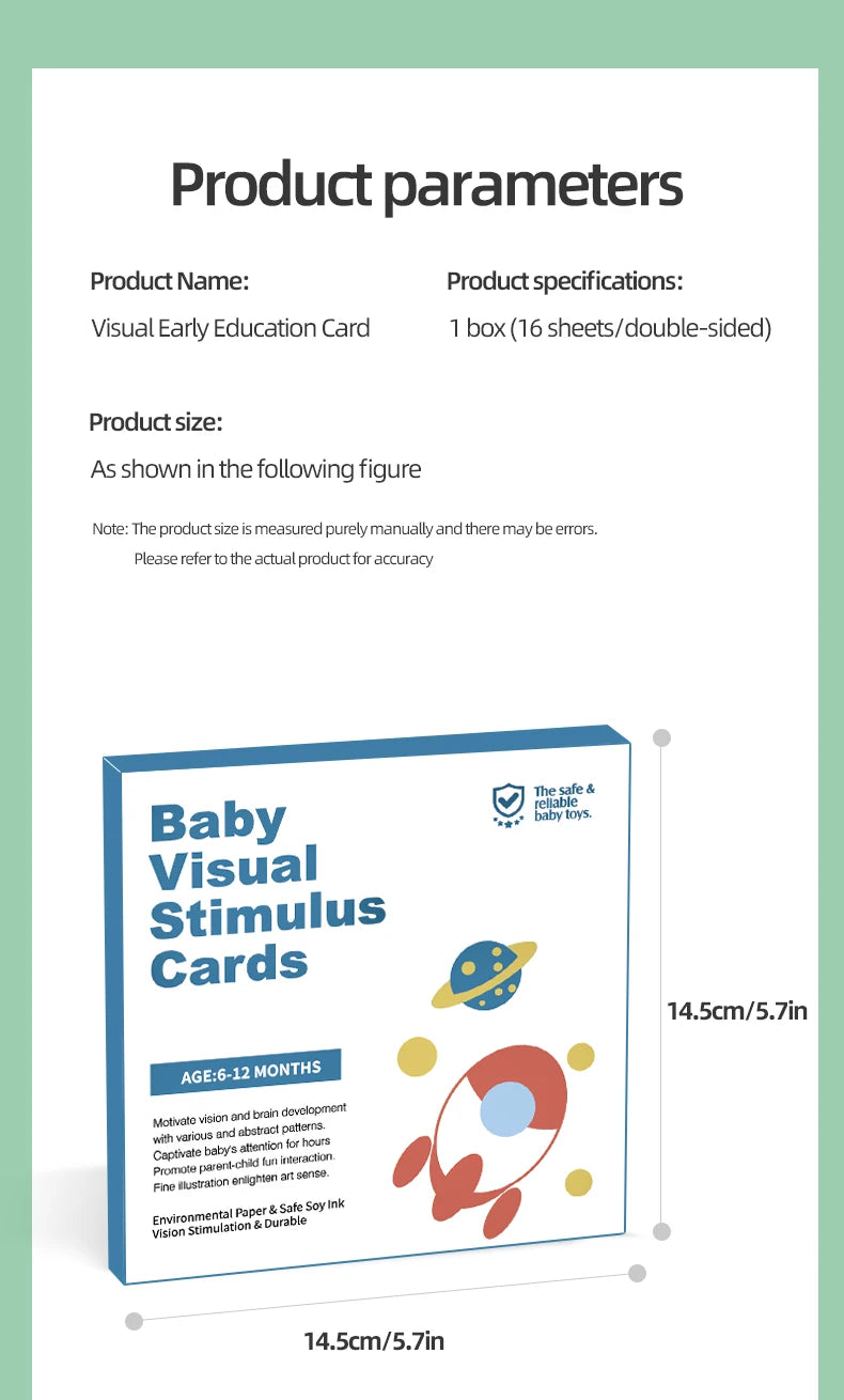 High-Contrast Baby Flash Cards for Visual Development
