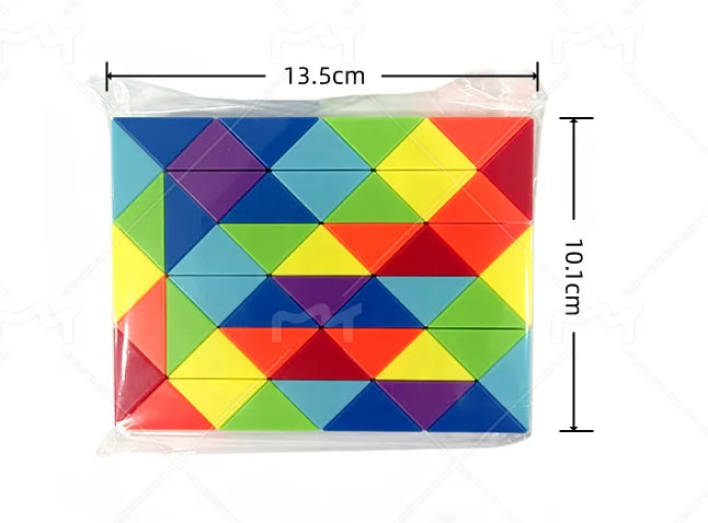Rainbow Twist Puzzle Snake – Creative Fidget Toy for Kids & Adults