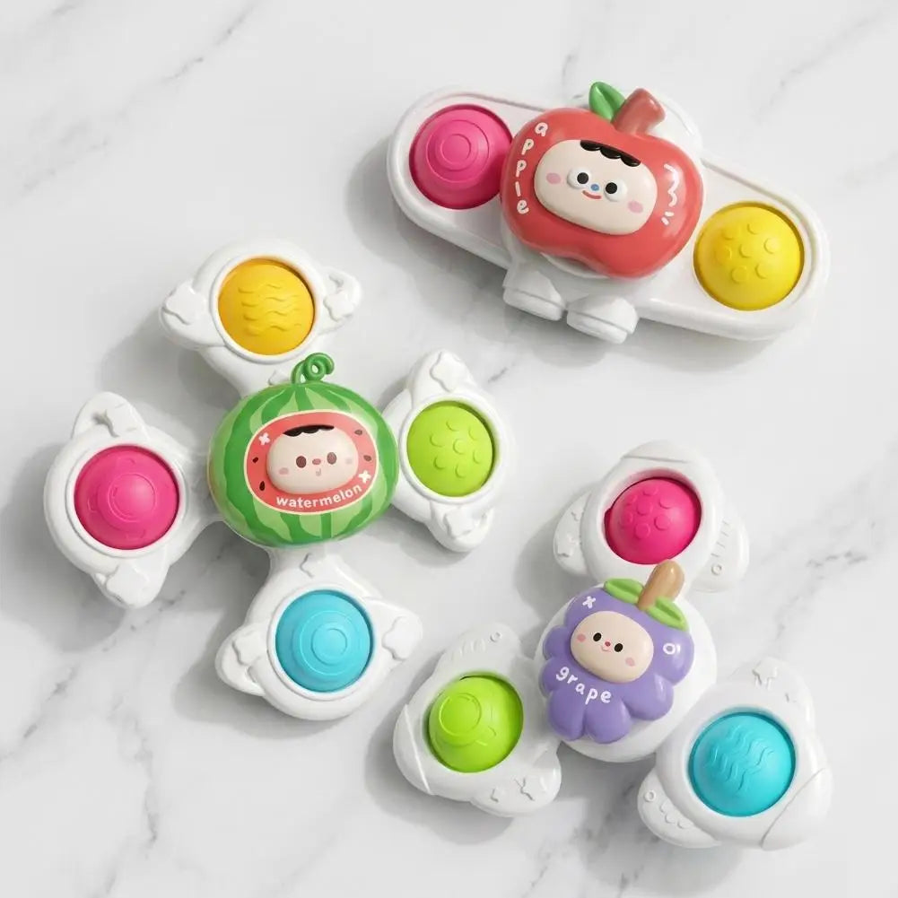 Colorful Suction Cup Spinner Toy for Baby | Sensory Fidget Fun