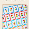 A collection of 60 design cards and 120 pattern references featuring colorful geometric shapes.