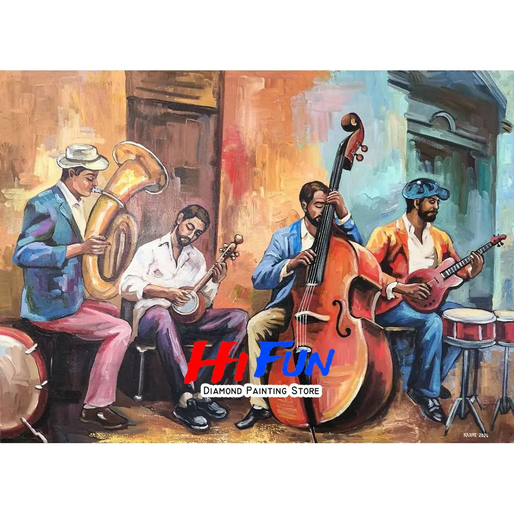 Modern Jazz Musician Diamond Painting Kit