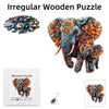 Premium Wooden Jigsaw Puzzle – Villa Peacock Owl Landscape