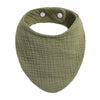 Organic Cotton Muslin Baby Bib with Bandana Style