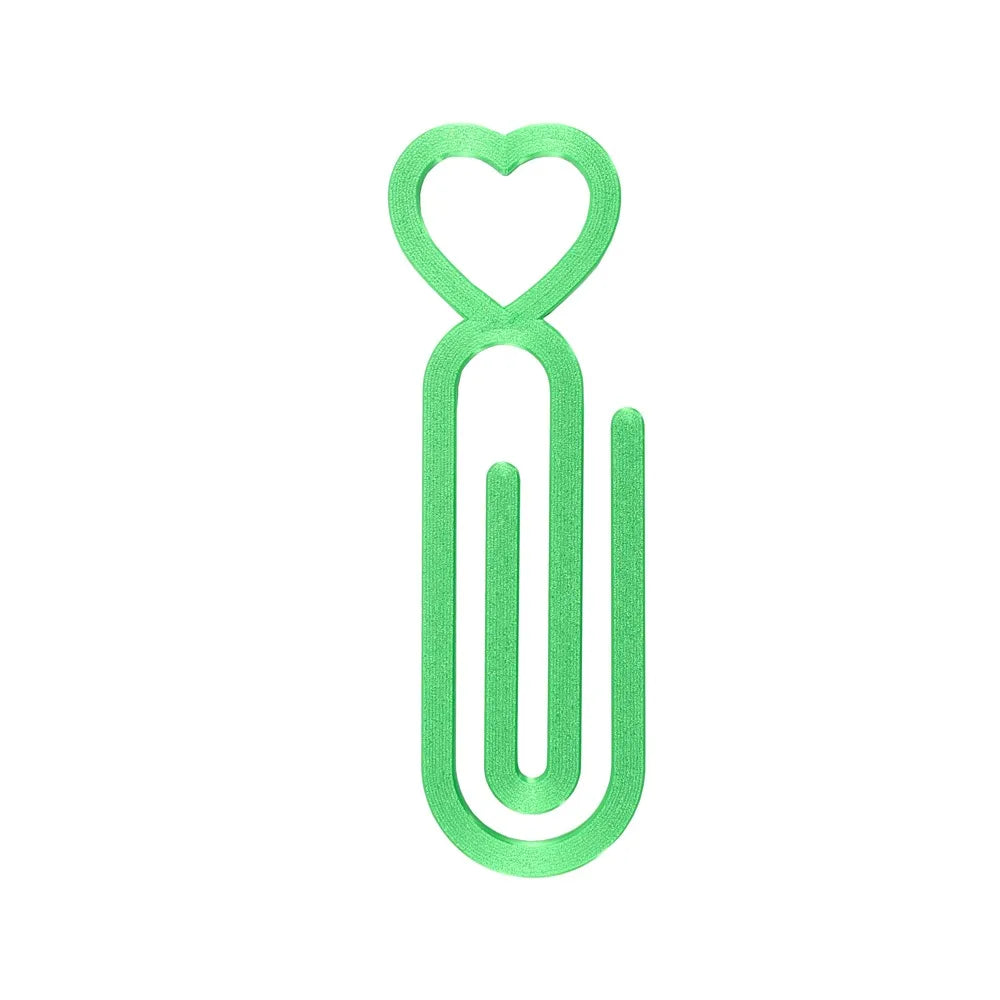 A pair of green heart-shaped canvas clips for diamond painting or cross stitch.