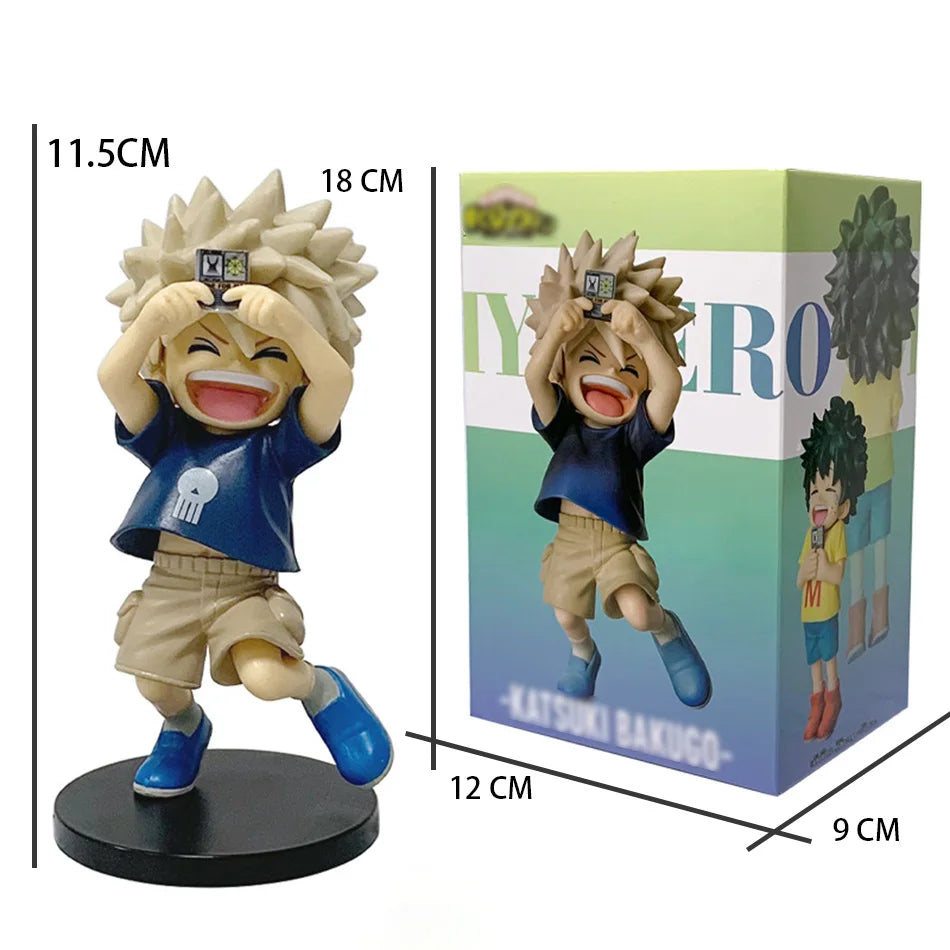 Chibi PVC figure of Izuku Midoriya and Katsuki Bakugo from My Hero Academia