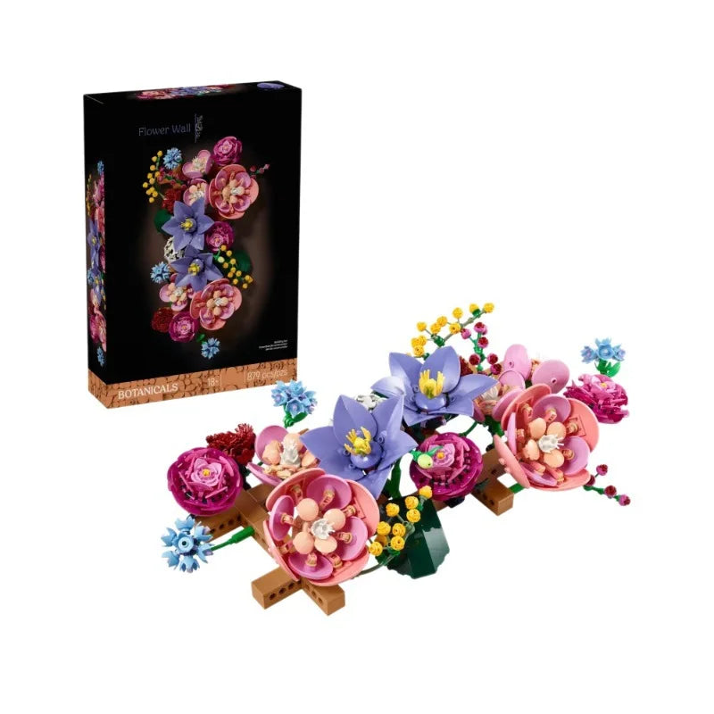 DIY Flower Bouquet Building Blocks Set