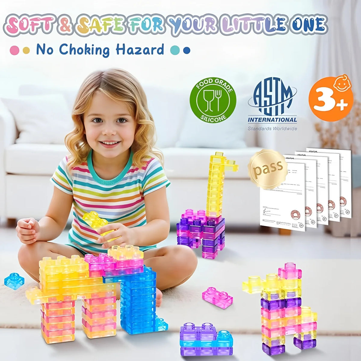 Soft Jelly Building Blocks for Creative Play