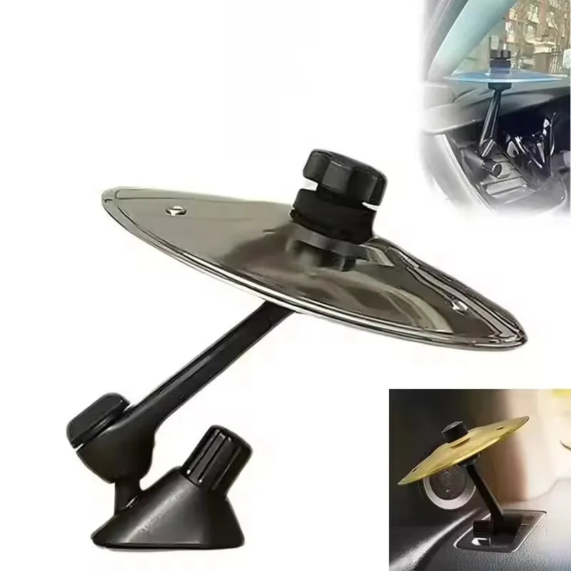 Mini Crash Cymbal with Drumsticks for Car Air Vents