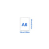 A6 size double-sided non-stick release paper for diamond painting, measuring 10cm by 15cm.
