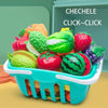 Pretend Play Food Cutting Set for Kids – Educational Fruit & Vegetable Toy