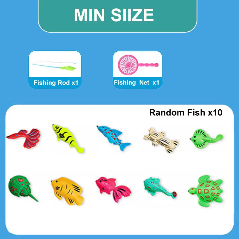 Magnetic Fishing Game with Inflatable Pool