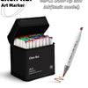 Dual-Tip Alcohol Marker Set with Brush & Chisel Tips