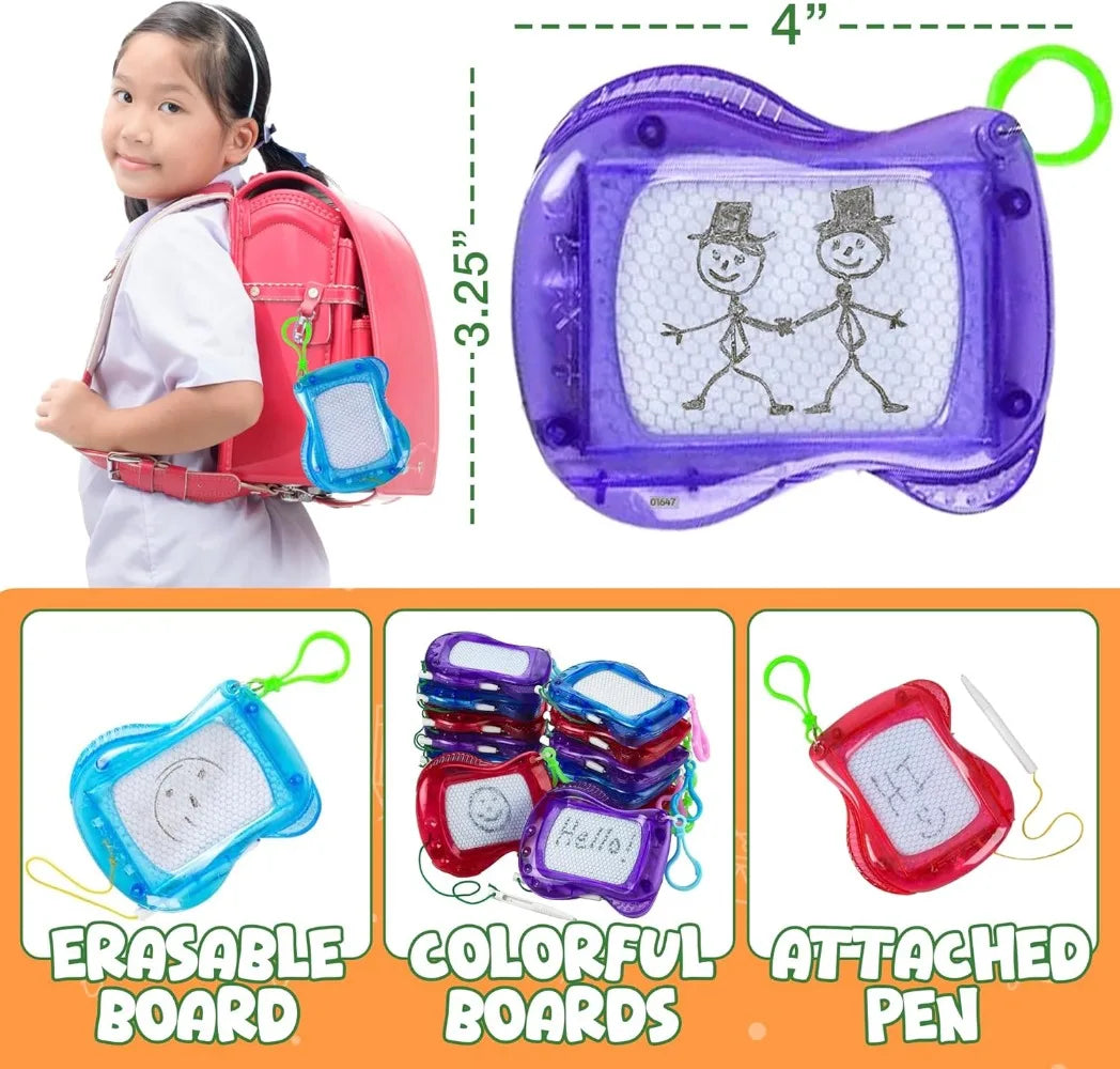 Mini Magnetic Drawing Board Keychain Set