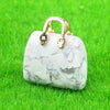 Mini Handbag-Shaped Crystal Agate Pendant for Jewelry Making