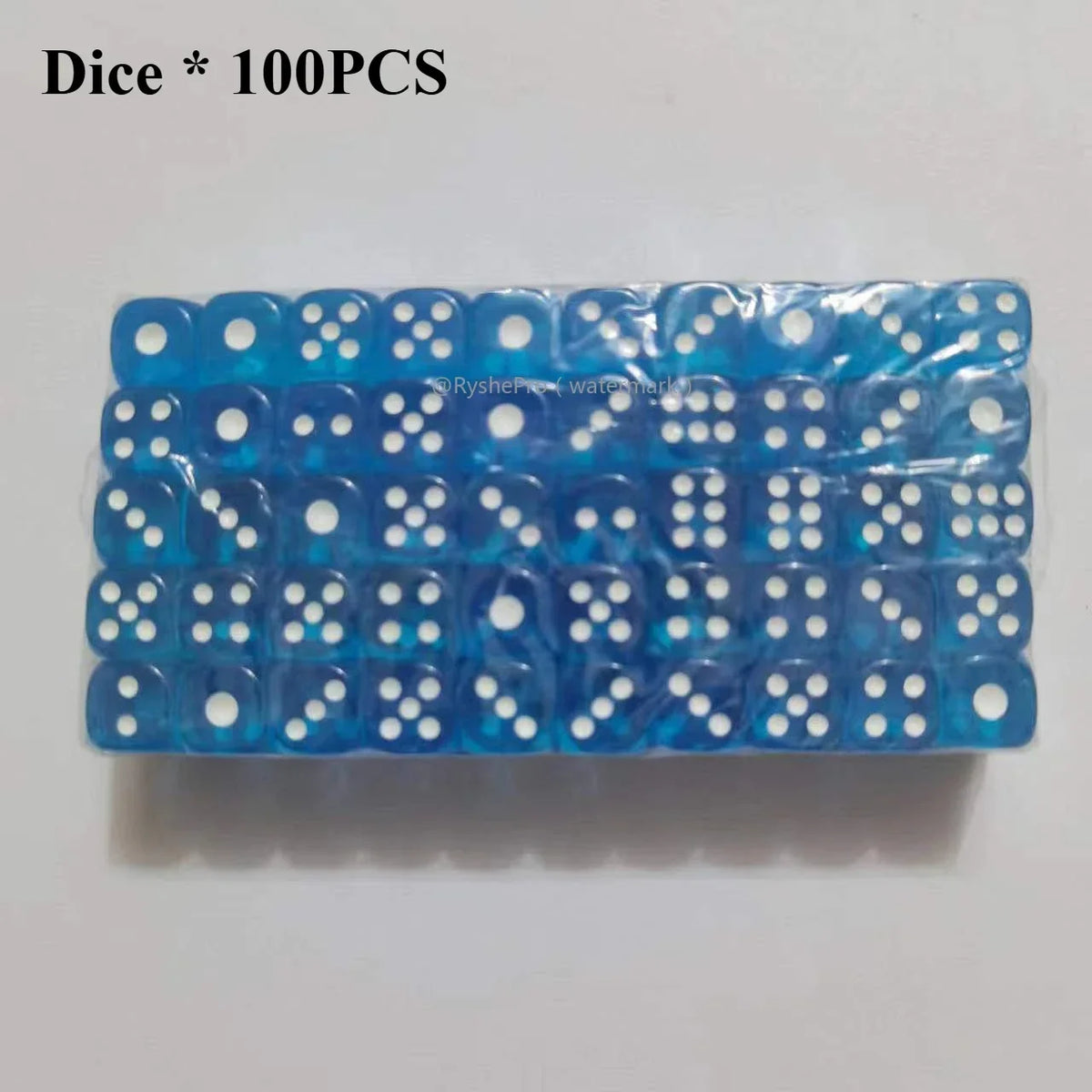 Acrylic Dice Set – 100 Colorful 14mm Dice for Games, Parties & Learning